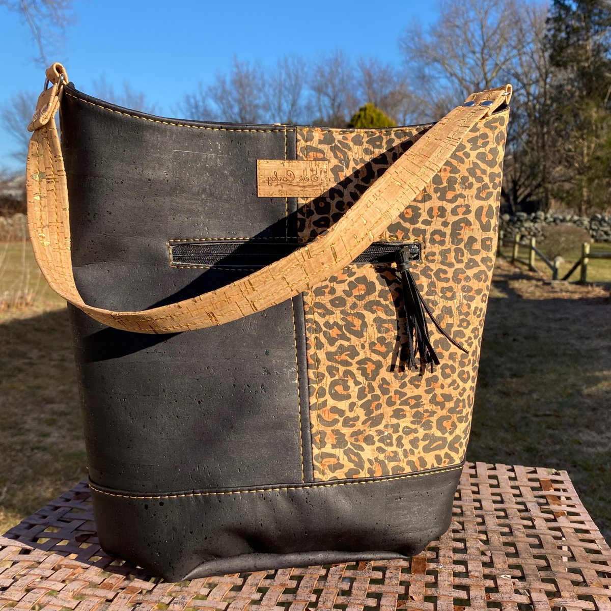 Myra Bucket Bag Animal Print Tote