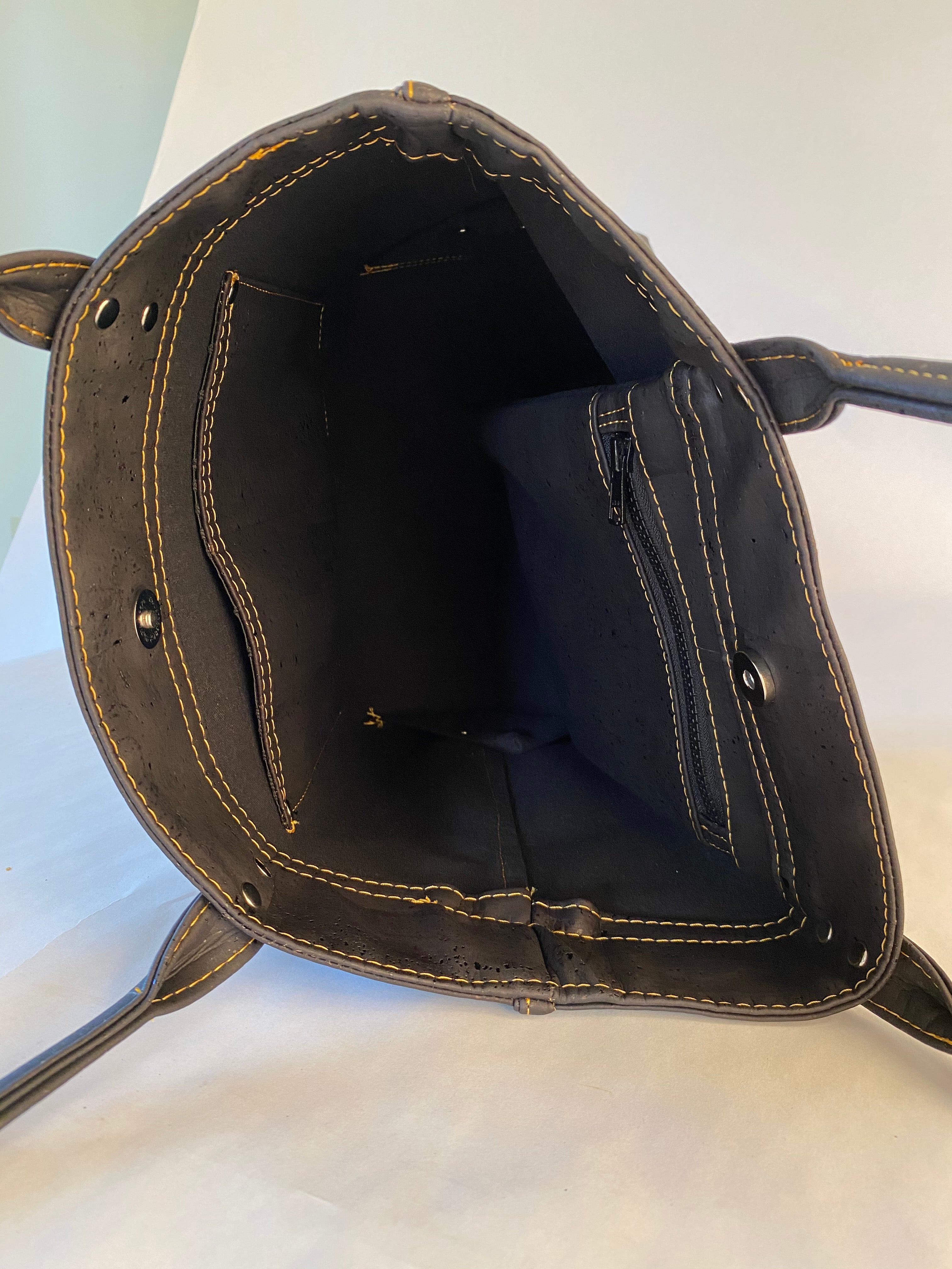 E1-The All Black Cork Dylan Shoulder Bag